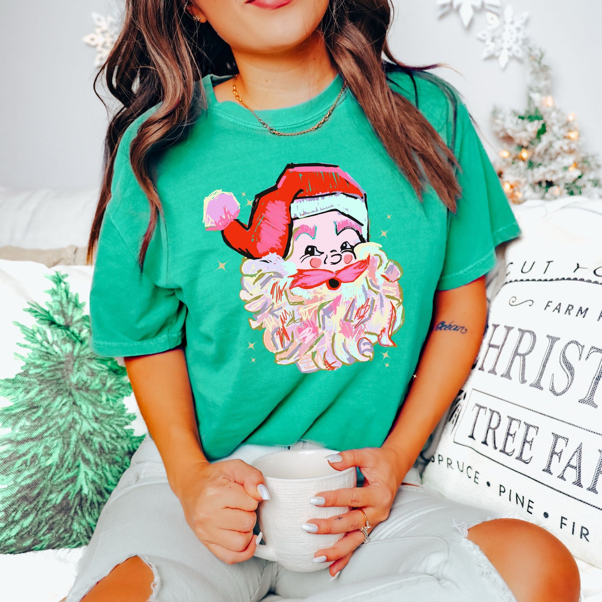 Matching Christmas Sweatshirts Family Christmas Sweaters Santa Claus Sweatshirt Christmas Morning Outfit Christmas Photo Outfit Holiday Party Clothes Christmas Gifts